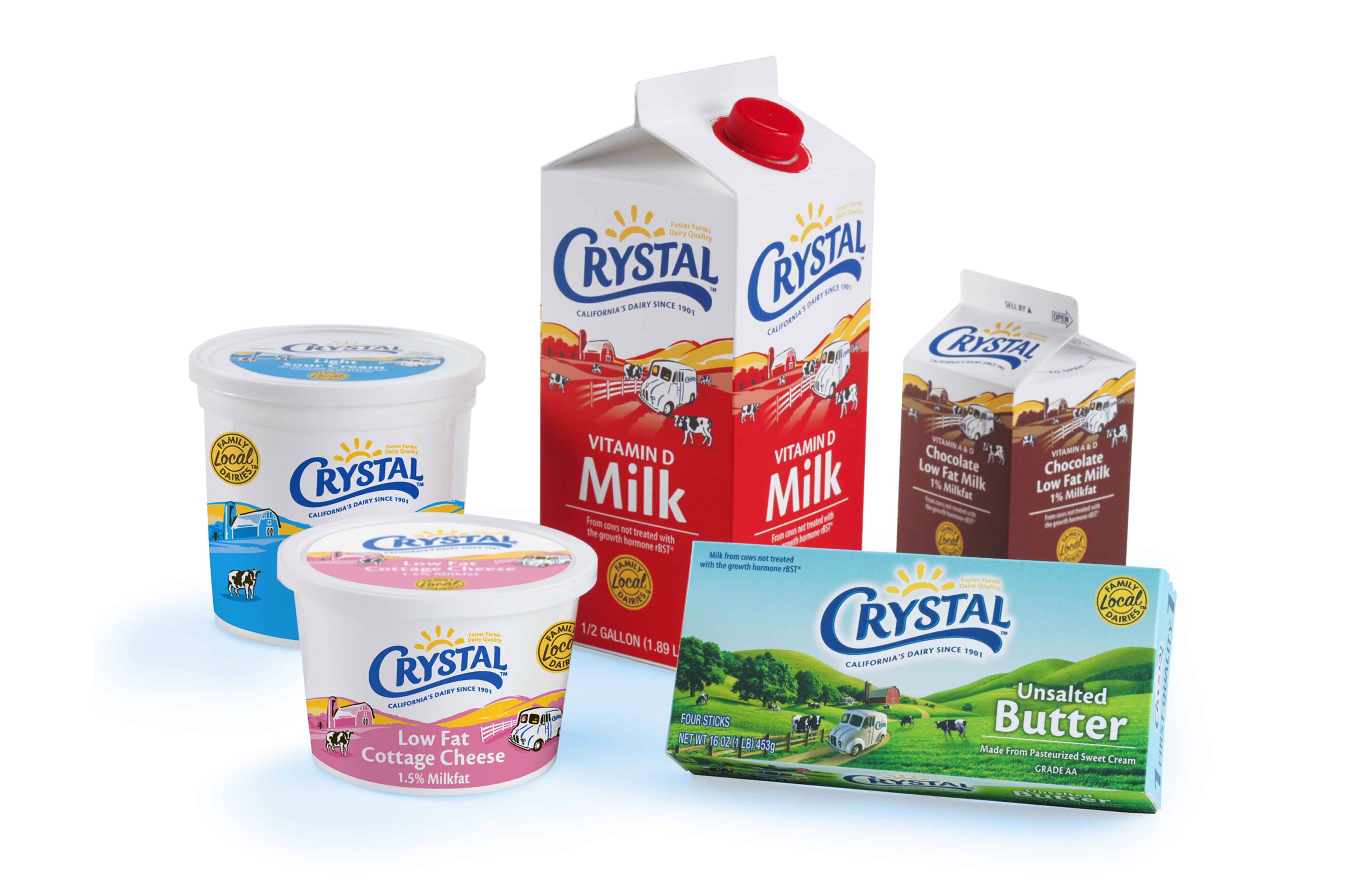 Crystal Dairy Packaging Design Murray Brand Communications San