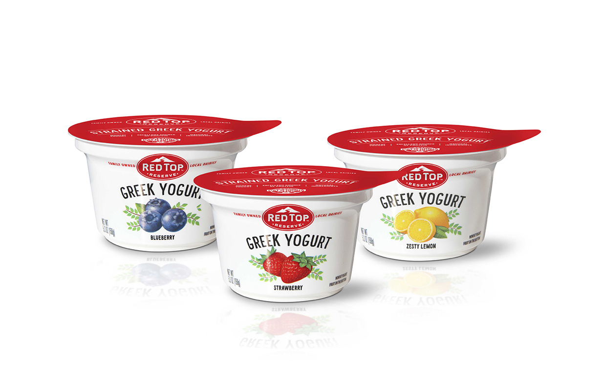 Red Top Yogurt Packaging Design