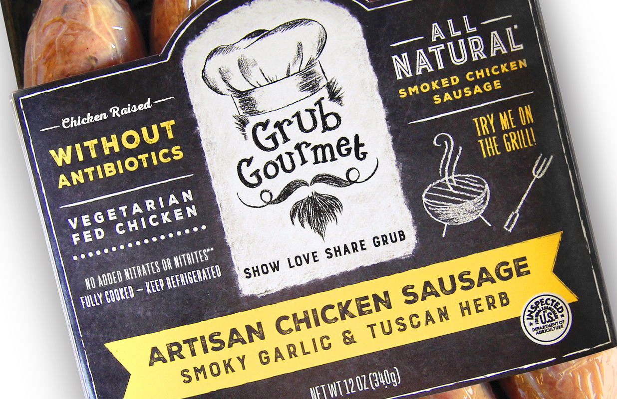 Artissan Sausage Package Design by Murray Brand